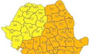 Capitala şi 27 de judeţe din Moldova, estul Transilvaniei, Oltenia, Muntenia şi Dobrogea se vor afla sub Cod portocaliu de ger, în timp ce 13 judeţe vor fi sub Cod galben jpeg