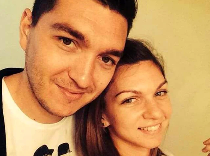 
    Simona Halep, alături de fratele său  