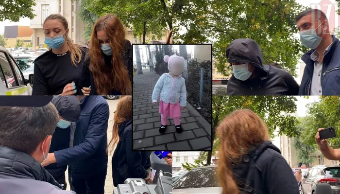 Mama Sofiei (2 ani) și concubinul acesteia au fost arestați FOTO: bzi.ro