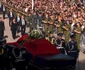 Prințul Sverre Magnus, Regele Haakon, Prințesa Ingrid Alexandra și Prințesa Martha Louise la funeraliile Regelui Harald.