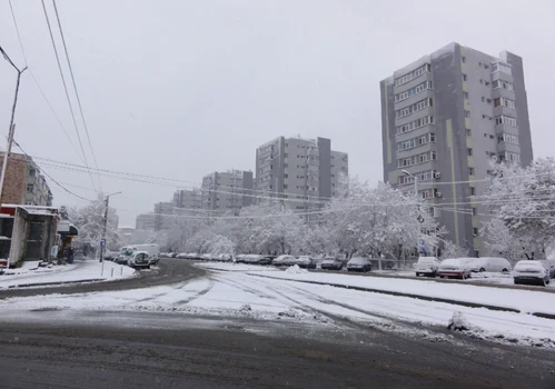 Prima ninsoare la Slatina Foto Mugurel Manea