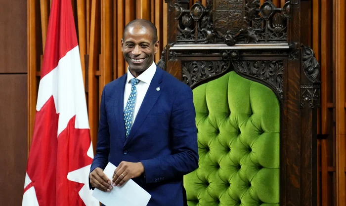 Greg Fergus, noul președinte al Parlamentului Canadei FOTO Profimedia
