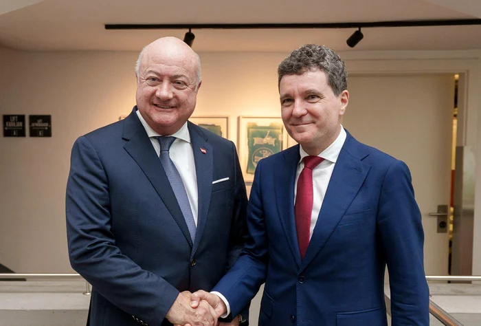 Cancelarul Federal austriac, Christian Stocker și președintele Nicușor Dan FOTO: X/Nicușor Dan