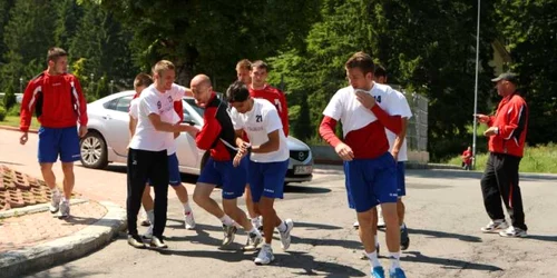Campionii se antrenează în Poiană. Foto: Stelian Grăjdan