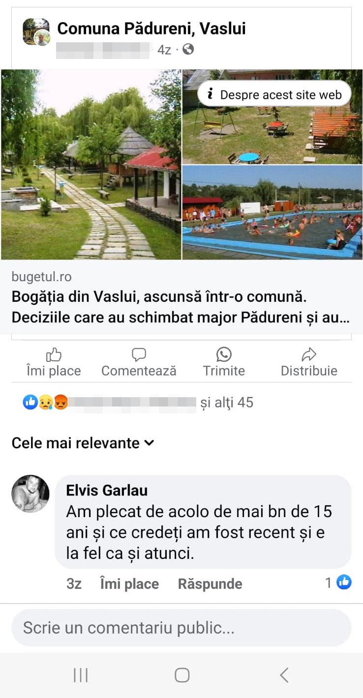 Românul a fost poprit după ce a criticat primăria online