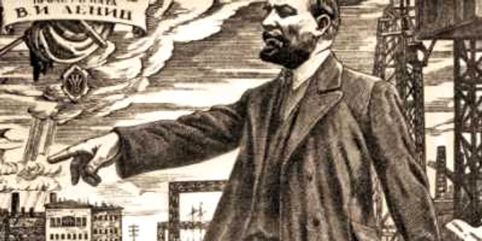 Lenin, la 25 octombrie/7 noiembrie 1917. Câţiva comunişti români încă îl urmează