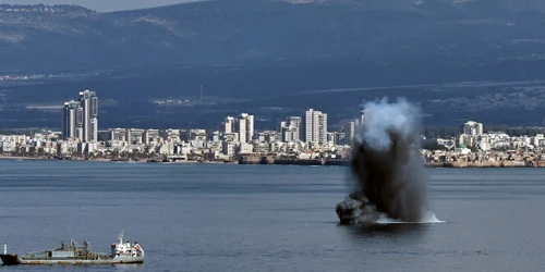 Rachetă iraniană lansată în portul Haifa, Israel FOTO EPA EFE jpg