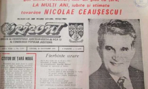 Ziarele vremii punea pe prima pagină urări de ziua lui Nicolae Ceaușescu, ”cel mai iubit fiu al poporului” jpeg