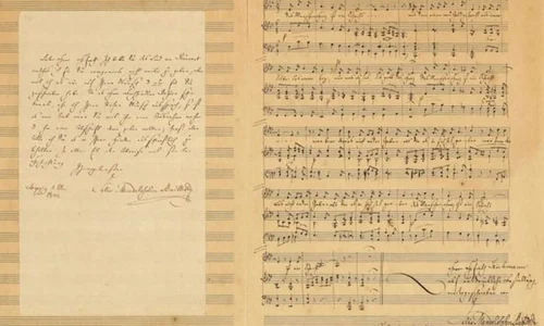 Partitură semnată de Felix Mendelssohn, descoperită în SUA jpeg