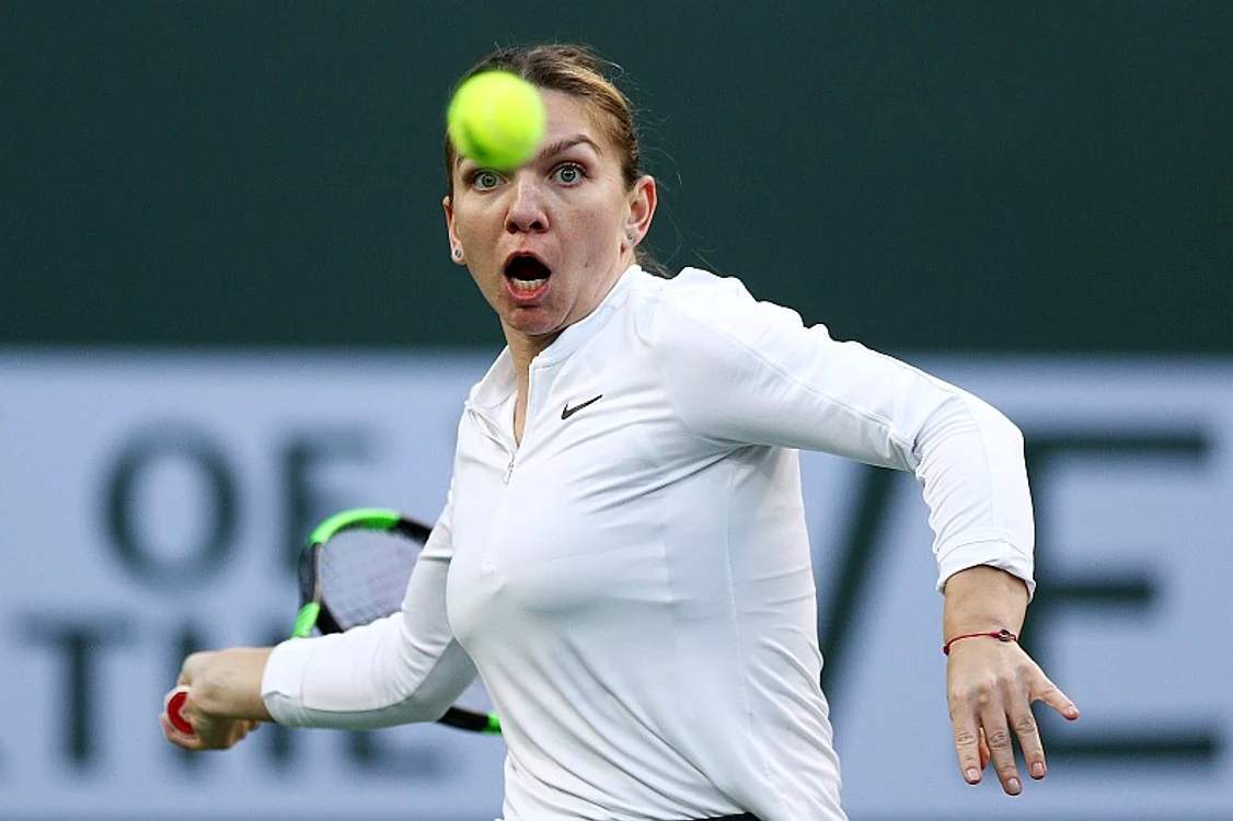 
    Simona Halep n-a pierdut mult timp cu Barbora StrycovaFoto: Guliver / GettyImages  