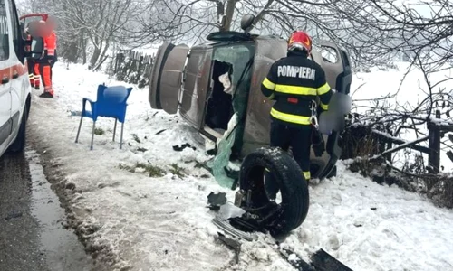 Opt persoane, dintre care cinci copii, rănite într-un accident rutier în județul Argeș FOTO Facebook/Pitești24
