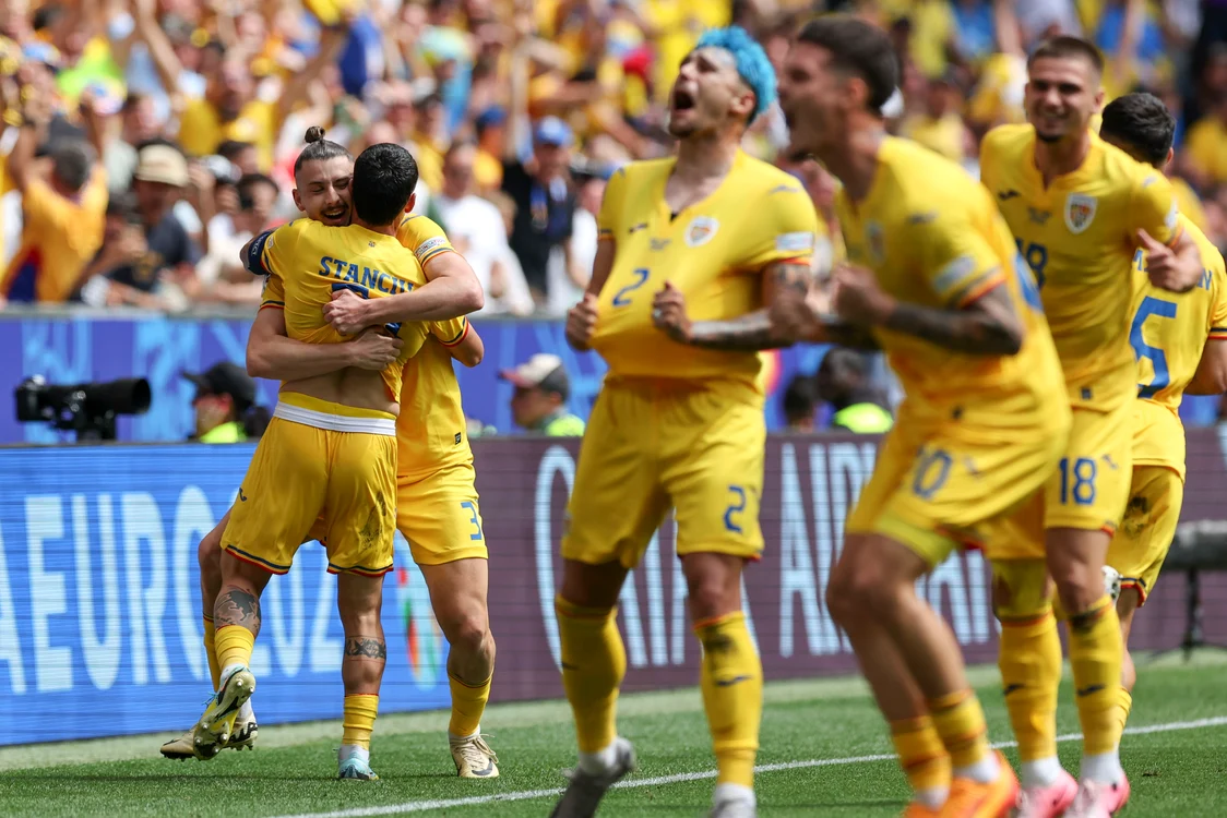 Bucuria tricolorilor de la meciul cu Ucraina, de la Euro 2024