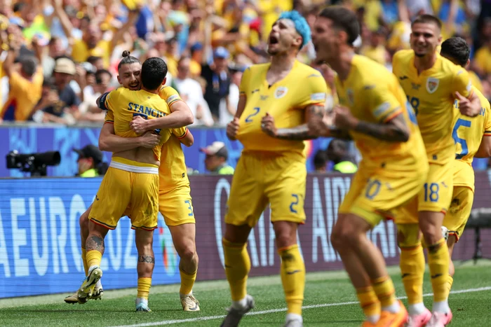 Bucuria tricolorilor de la meciul cu Ucraina, de la Euro 2024