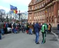 Micii comercianţi au protestat la Prefectură