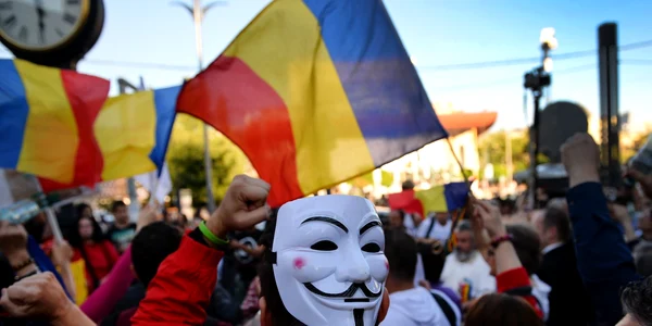 Ziua 15 de proteste impotriva Rosia Montana in Bucuresti FOTO Mediafax/AFP