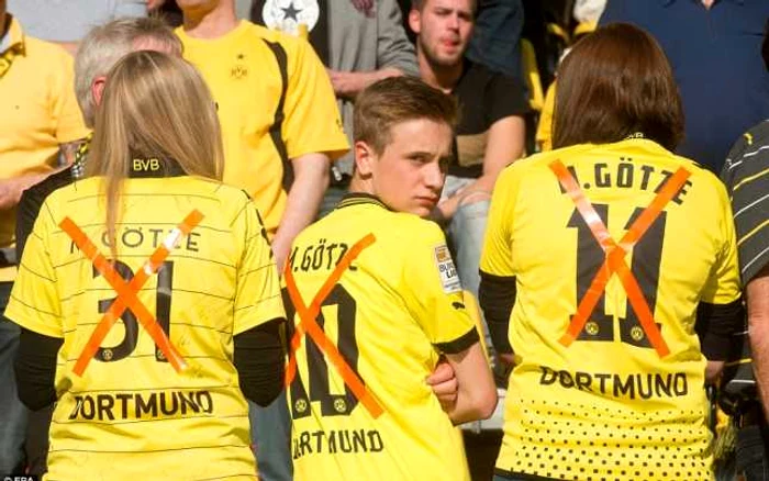 Mario Gotze s-a transformat din idol în inamic, în inimile fanilor Borussiei Dortmund. FOTO: www.dailymail.co.uk