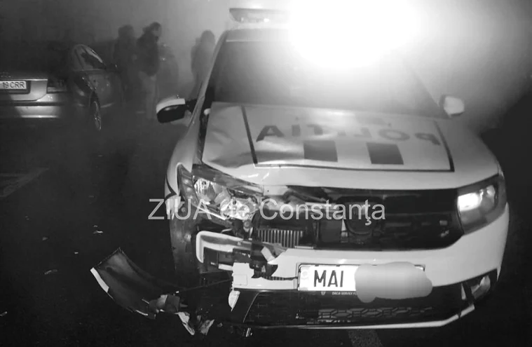 Mașina implicată în accident FOTO Ziua de Constanța