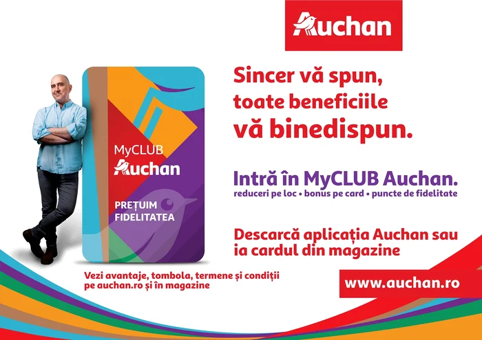 Auchan a lansat MyCLUB Auchan, un program de fidelitate tip club cu multiple avantaje pentru clienți