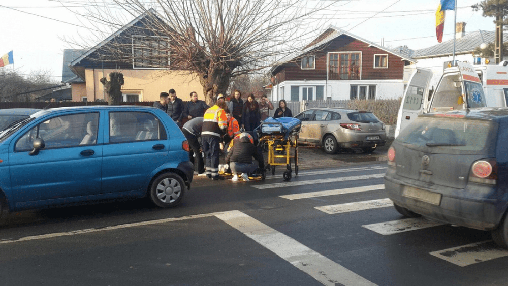 Un șofer beat a spulberat o femeie pe trecerea de pietoni. Era în comă alcoolică și nu a observat pietonul