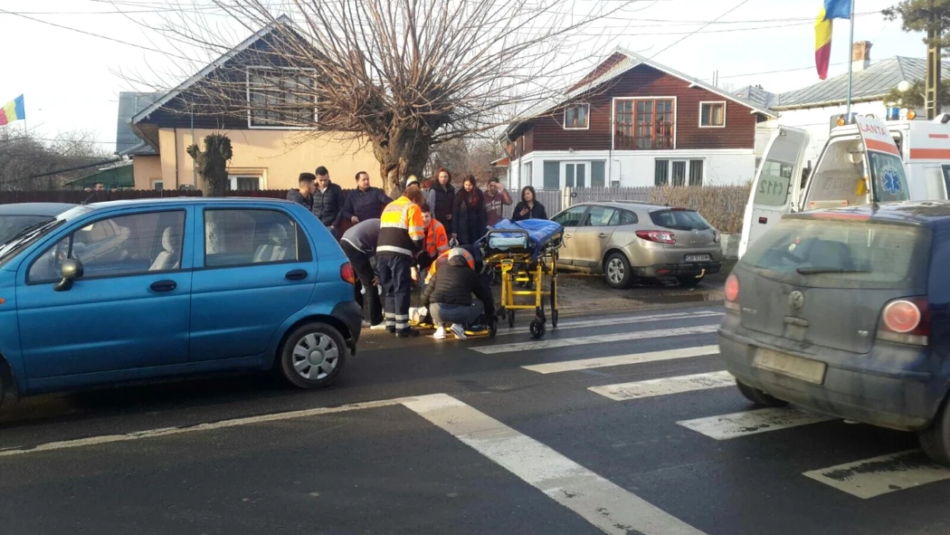 Şoferul nu a fost atent la trecerea de pietoni Foto: arhivă Adevărul