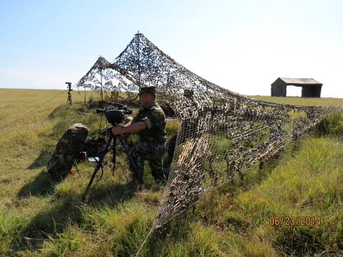 Militarii se instruiesc în Poligonul de la Smârdan