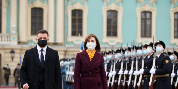 Maia Sandu si Volodimir Zelenski presedinte.md