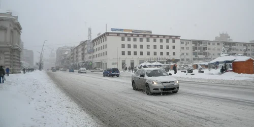 Iarnă în Bacău