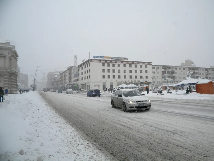 Iarnă în Bacău