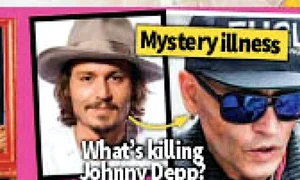 Johnny Depp a slăbit mult de când e bolnav şi Vanessa Paradis vrea să l salveze jpeg
