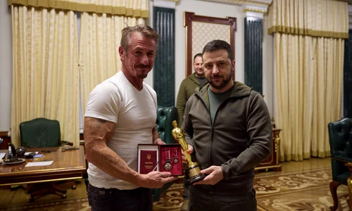 Sean Penn si Volodimir Zelenski FOTO Profimedia jpg