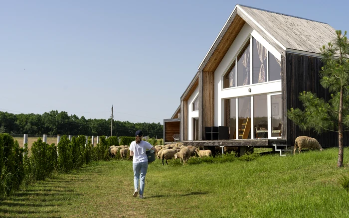 În unele sate, casele din prefabricate iau locul celor vechi, realizate de meșteri. Freepik.com