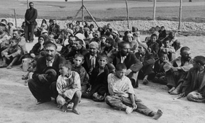 Romani prisoners at Belzec labor camp jpg
