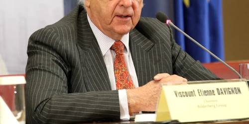 Vicontele Etienne Davignon, preşedintele Grupului Bilderberg