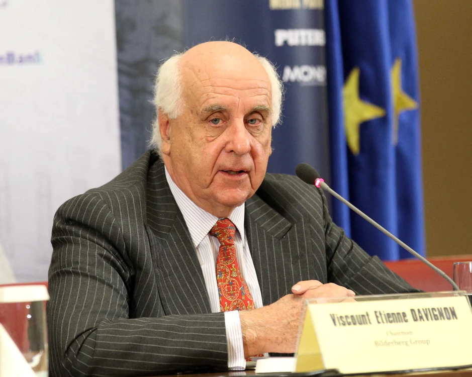 Vicontele Etienne Davignon, preşedintele Grupului Bilderberg 