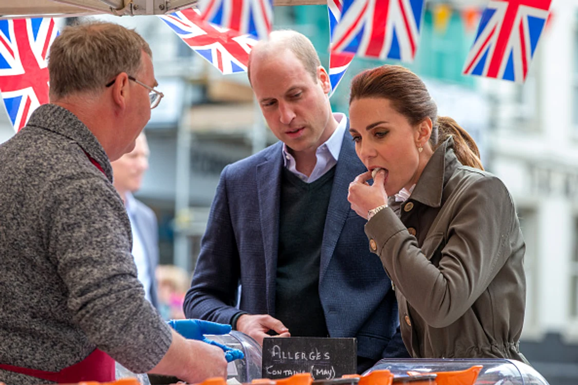Ducii de Cambridge au degustat mai multe produse ale localnicilor
