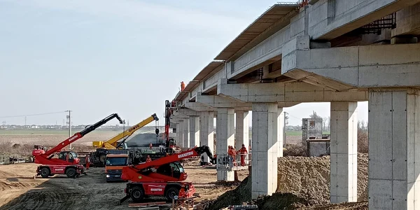 Șantierul centurii Timișoara-Sud FOTO DRDP Timișoara  