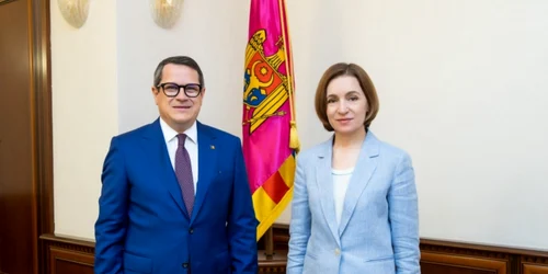 Maia Sandu împreună cu Eduard Hellving FOTO