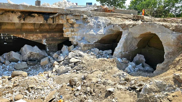 Lucrări de refacere a Planșeului Unirii (© Facebook / Primaria Sectorului 4)