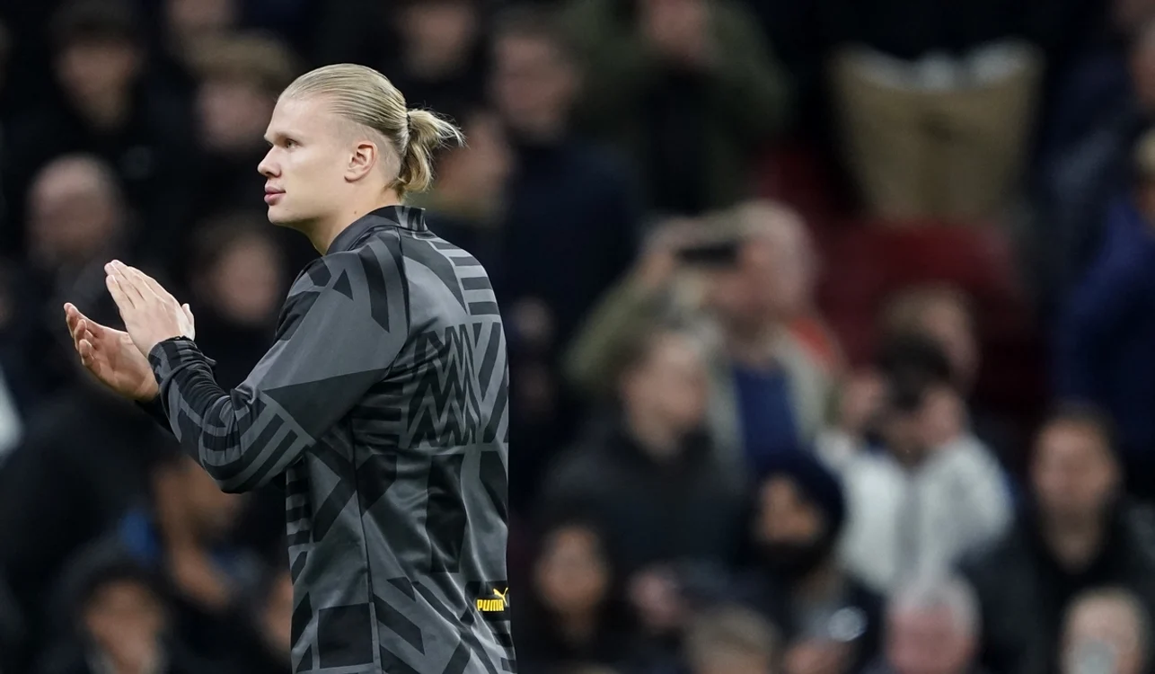 Erling Haaland a spus „pas” meciului, păstrându-și forțele pentru duelul cu Liverpool (FOTO: EPA)