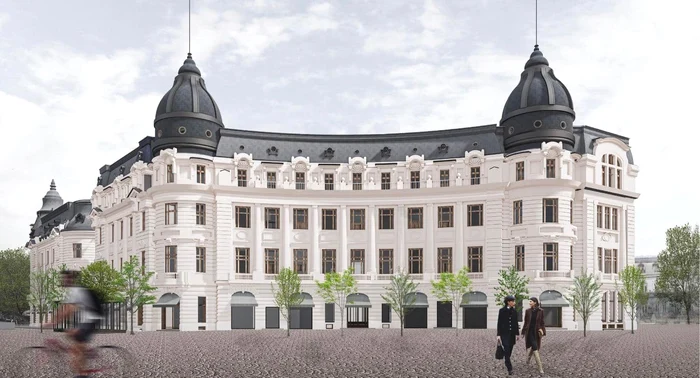 Proiectul de restaurare a Palatului Oscar Maugsch, pentru care a fost semnată autori. FB Nicusor Dan