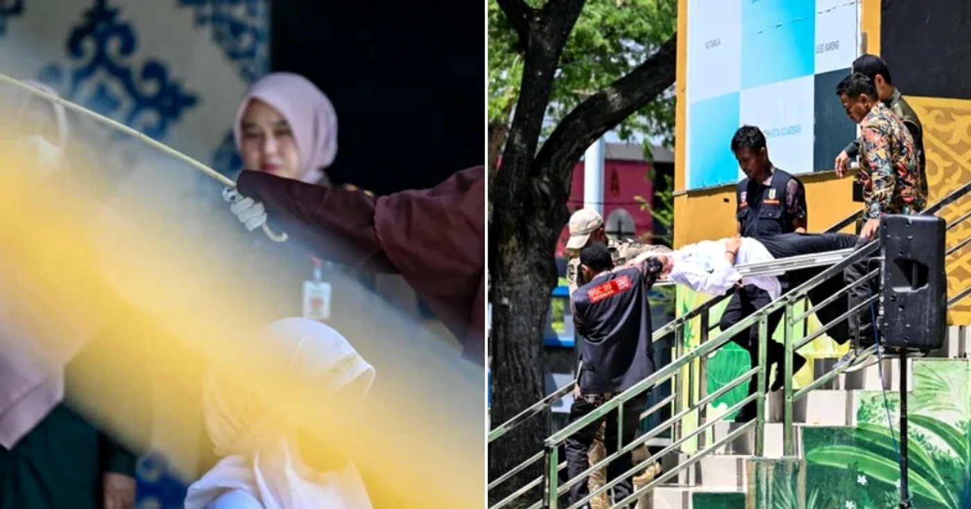 Un cuplu din Indonezia a fost biciuit pentru relații sexuale extraconjugale FOTO: X /@MothershipSG