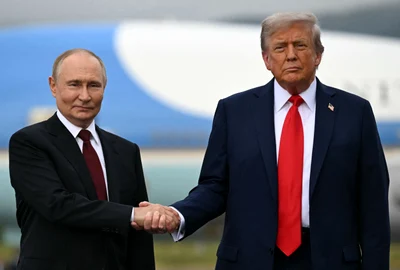 Donald Trump și Putin in Alaska FOTO AFP 
