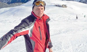 Edi Petroşel, la schi în Austria jpeg