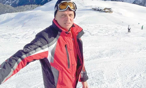 Edi Petroşel, la schi în Austria jpeg