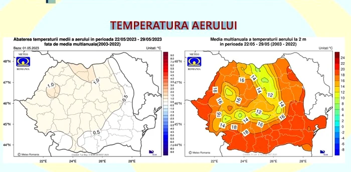 Săptămâna 22 – 29 mai. FOTO ANM