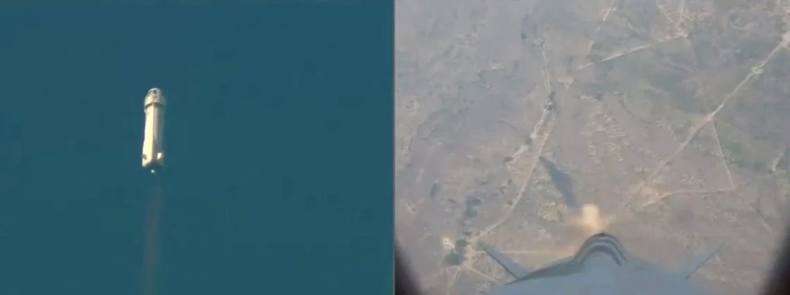 Decolarea misiunii Blue Origin cu numărul 23 părea normală