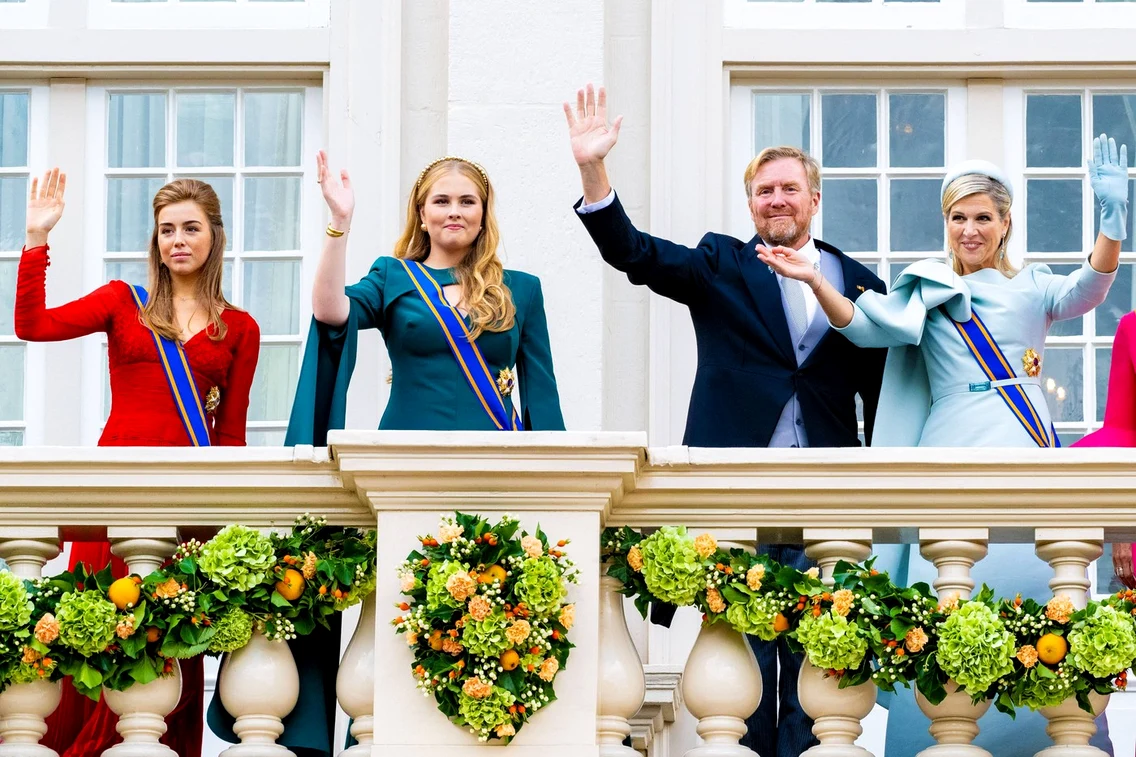 Regele Willem Alexander, Regina Maxima, Prințesele Amalia și Alexia 
