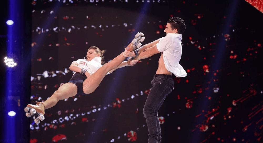 „Românii au talent“. Golden Buzz pentru doi acrobați de circ, finaliști la „Italiaʼs Got Talent“. „Sunt la graniță cu perfecțiunea“ VIDEO