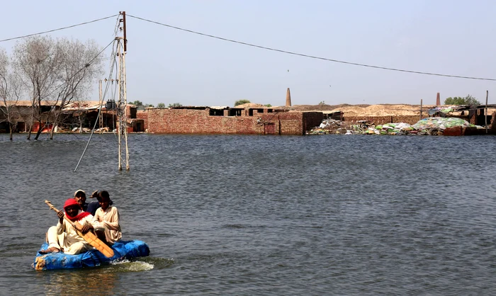Inundațiile din Pakistan au ucis aproape 1.400 de persoane. FOTO EPA-EFE (Arhivă)