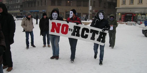 Protest anti ACTA la Timișoara